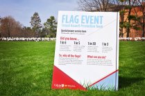 Sexual Assault Awareness Flag Event