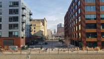 Urban landscape in Minneapolis's North Loop neighborhood