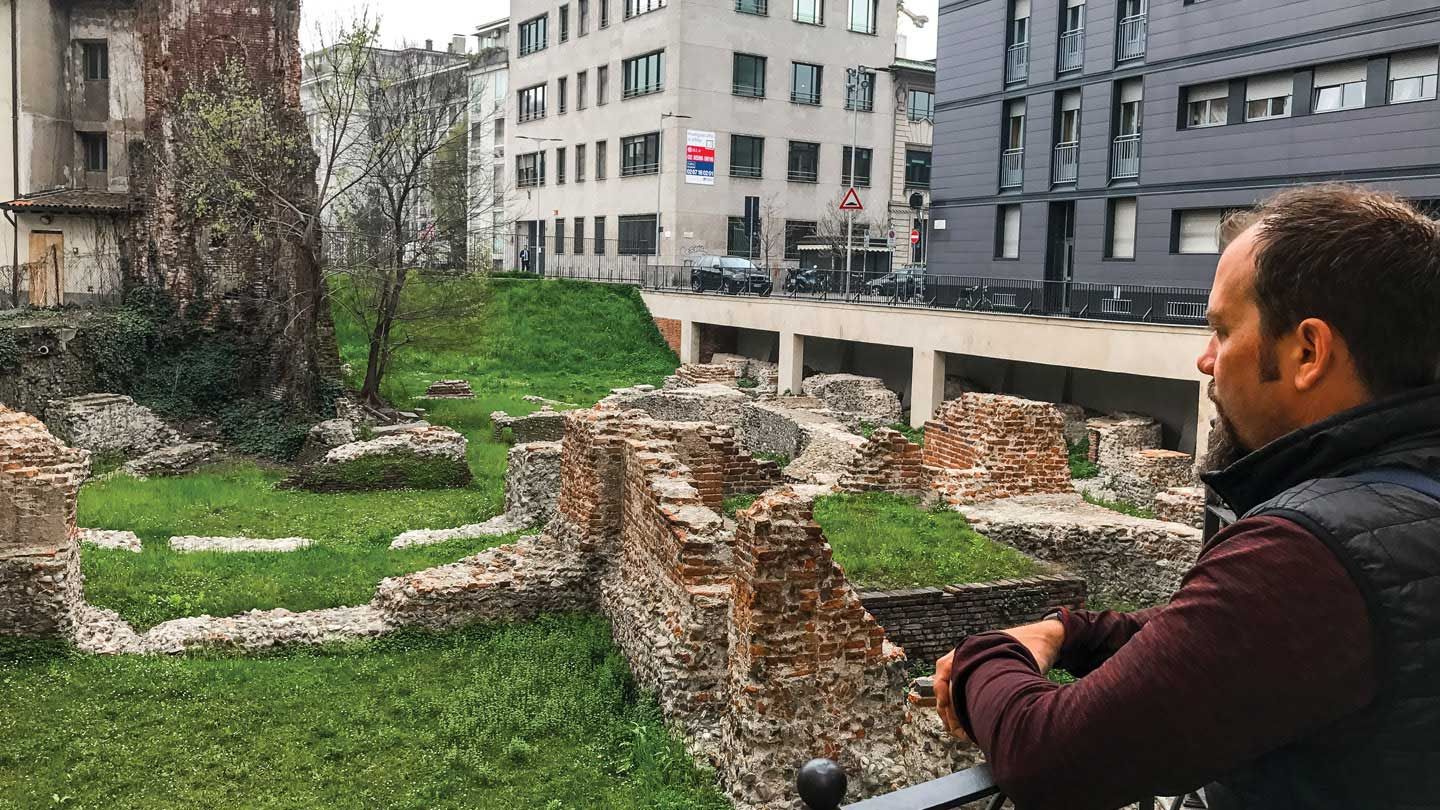 James K.A. Smith looks out at the ruins of the empire where Augustine began his rise to power.