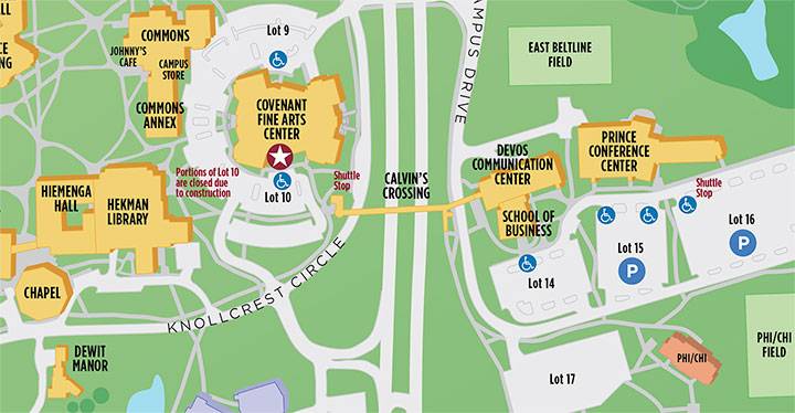 2024 January Series parking and shuttle bus stops.