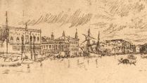 Etching 'Venice in Venice'