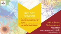 Biology Student Presentations