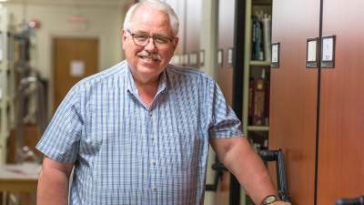 Dick Harms in the archives.