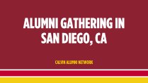 San Diego alumni gathering