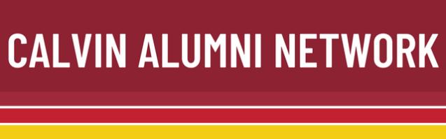 Text saying Calvin Alumni Network