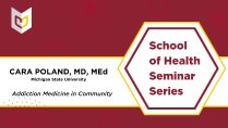 School of Health Series - Cara Poland