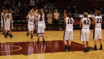 Women's basketball reception with alumni and friends