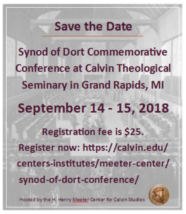 Synod of Dordt Conference