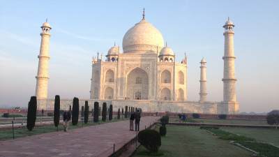 The Taj Mahal.