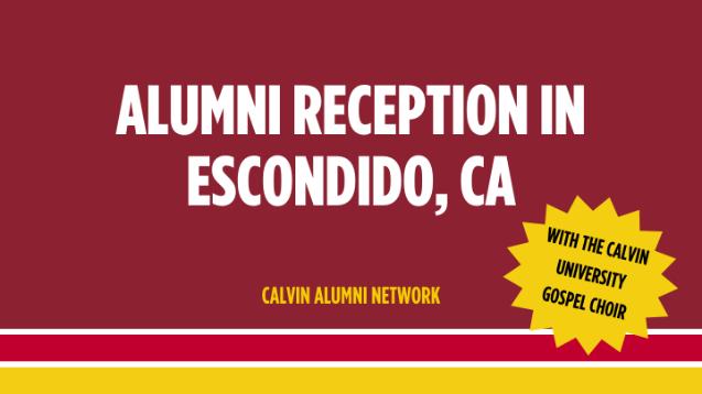 Alumni reception in Escondido, CA