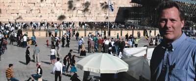 Kelly Clark at the Wailing Wall, Jerusalem.