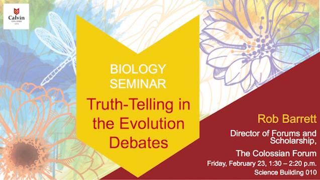 Truth-Telling in the Evolution Debates