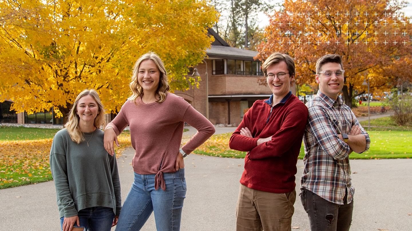 Calvin Students smiling