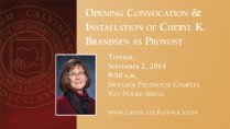 Convocation & Provost Installation