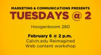 MarCom Tuesdays @ 2: Web Content Workshop